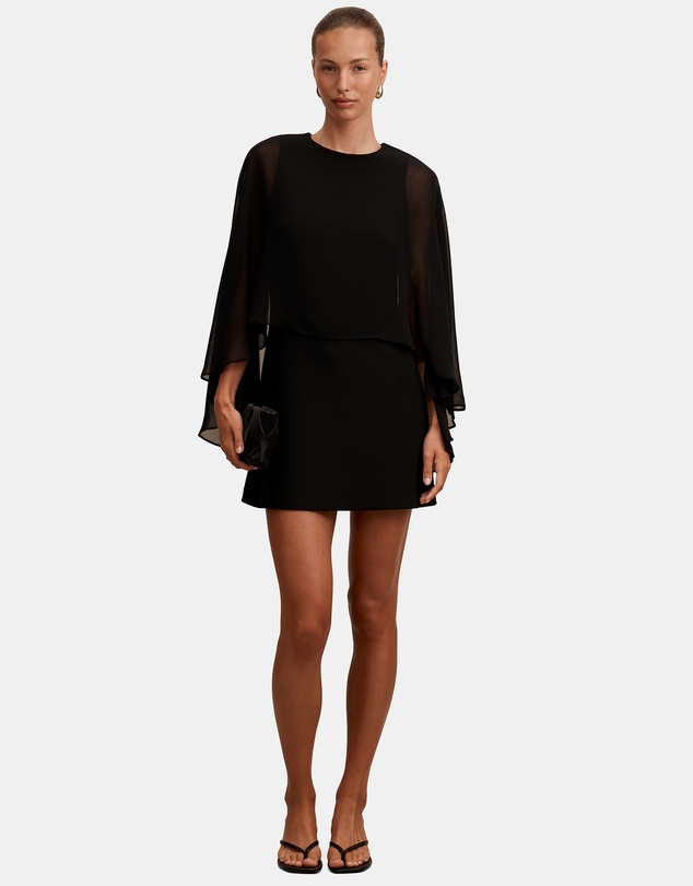 Forever New - Irena Sheer Cape Mini Dress