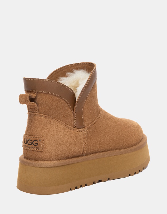 EVERAU - Australian Shepherd Ugg Mini Wintra Platform Cow Suede Upper UGG Boots