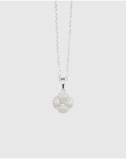 Von Treskow - Czelline Opal Clover Belcher Necklace