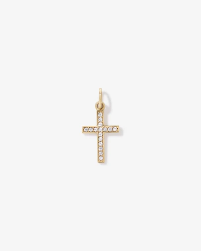 Michael Hill - Cross Pendant with Cubic Zirconia in 10kt Yellow Gold