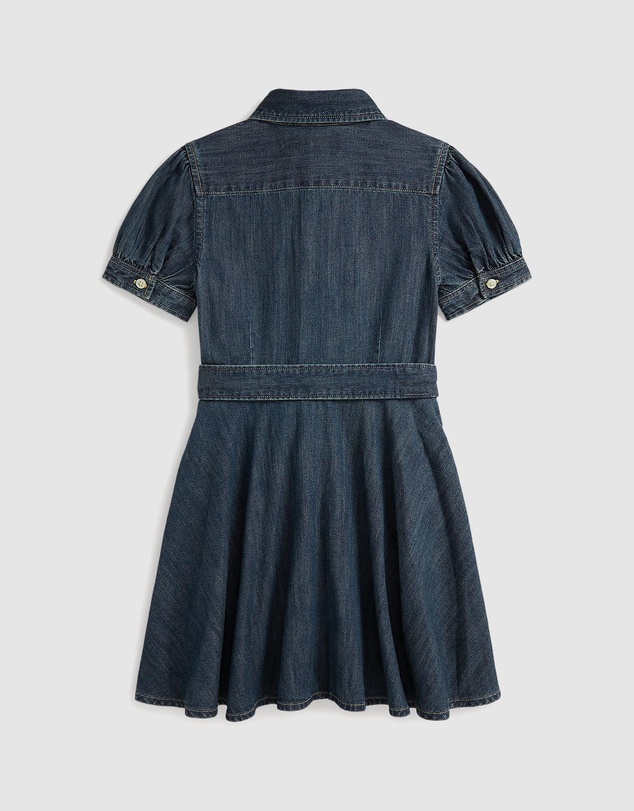 Polo Ralph Lauren - Belted Indigo Denim Shirt Dress - Babies-Kids