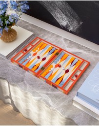 Printworks - Printworks Lacquered Backgammon-Red
