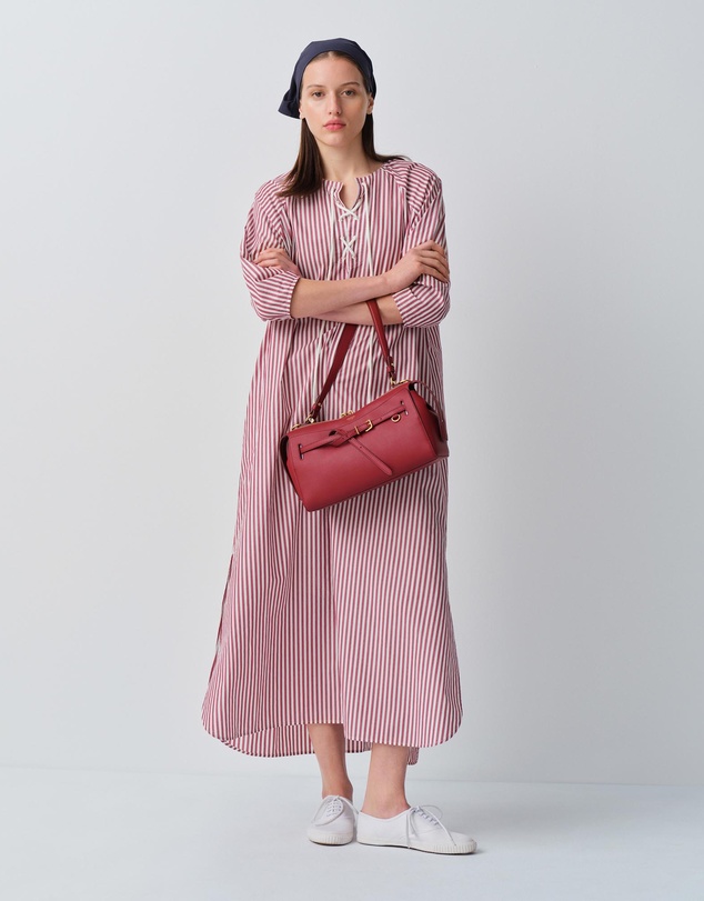 Oroton - Lace Detail Stripe Dress