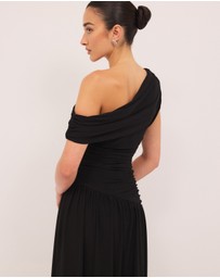 Calli - Aurelia Draped Jersey Maxi Dress