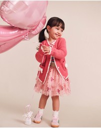 Huxbaby - Sequin Bow Tiered Tulle Skirt - Babies-Kids