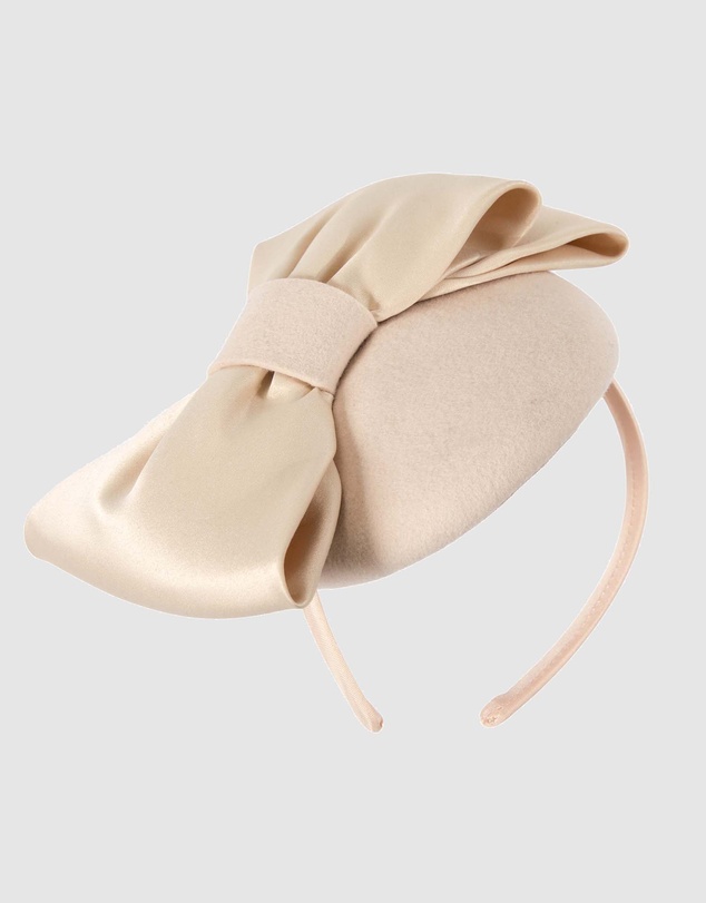 Max Alexander - Felt Winter Pillbox Fascinator with Bow