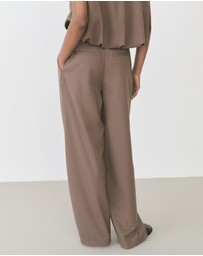 M.N.G - Oliana Belt Straight-Fit Trousers