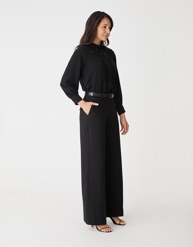Forcast - Fiora Lace Yoke Blouse