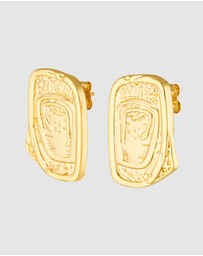 HOUSE OF SLANI - Textured Gold Keelie Earrings