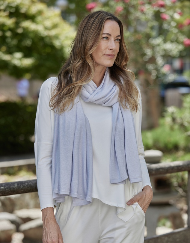 Bamboo Body - Bamboo & Recycled Cashmere Wool Travel Wrap - Heather