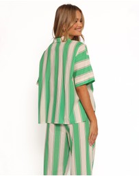Petal & Pup - Shailene Top - Green Stripe