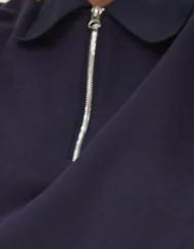 Style Addict - Half Zip Sweater - Navy