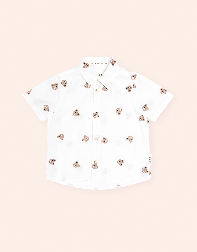 Huxbaby - All Over Hux Emb Sslv Shirt - Babies-Teens