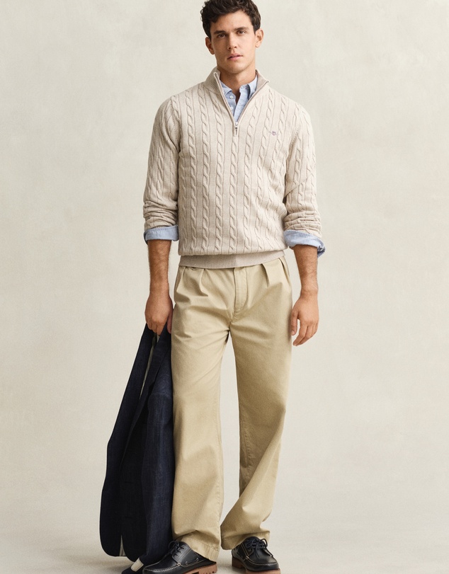 Gant - Cotton Cable Half Zip