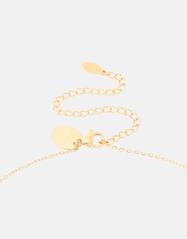 Lovisa - Waterproof Gold Plated Stainless Steel Cubic Zirconia Gemini Zodiac Sign Necklace