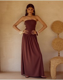 Seven Wonders - Fleur Shirred Strapless Maxi Dress