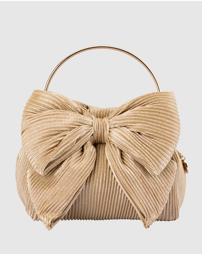 Olga Berg - Elise Pleated Top Handle