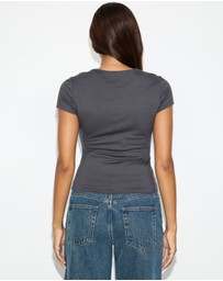 Dazie - Drea Studded Baby Tee