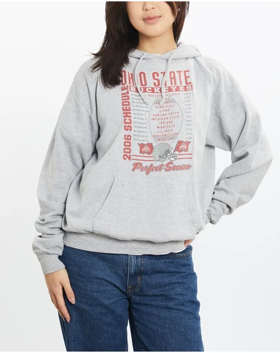 Vintage by The Real Deal - Pre Loved - Vintage NCAA Ohio State Buckeyes Hooded Sweatshirt