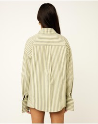 Dazie - Nina Stripe Long Sleeve Shirt