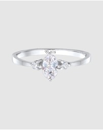 Elli Jewelry - Ring Zirconia 925 Sterling Silver