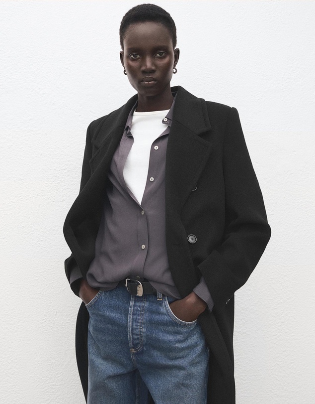 M.N.G - Double-Breasted Wool Coat