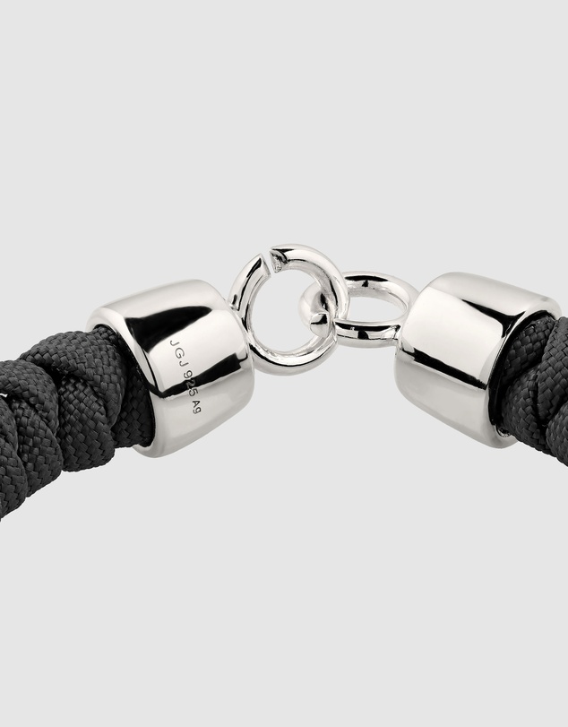Kuzzoi - ICONIC EXCLUSIVE - Charcoal Braided Nylon Cord Bracelet