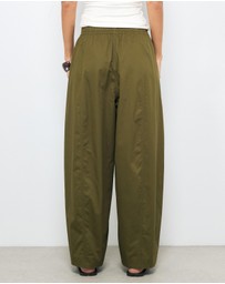 AERE - Organic Cotton Twill Barrel Leg Pants