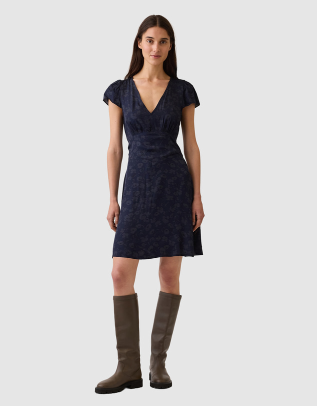 GAP - SS V-Neck Flutter Sleeve Mini Dress