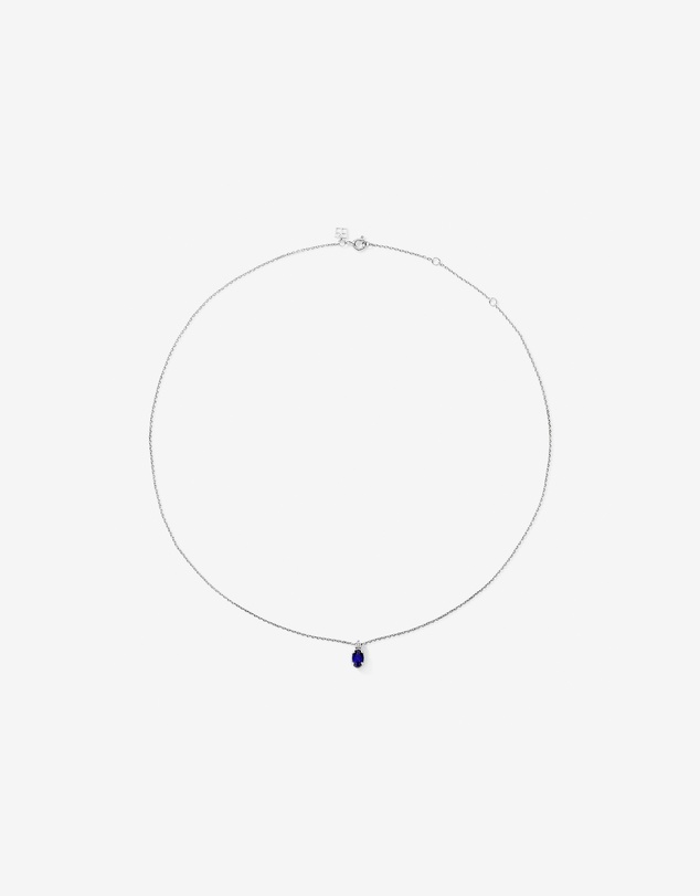 Michael Hill - 0.05 Carat TDW Laboratory-Grown Diamond & Created Sapphire Gift Set in Silver