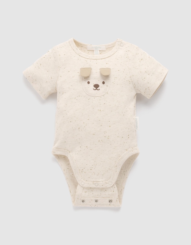 Purebaby - Appliqued Bodysuit-Kids-Babies