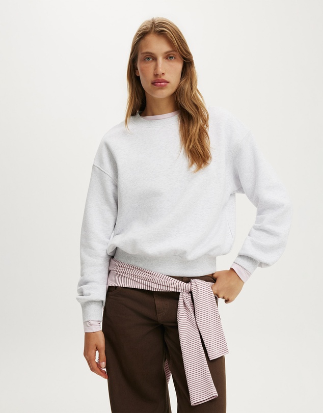 Cotton On - Boxy Crew Neck Sweatshirt