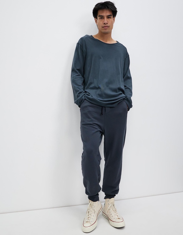 Surrounded By Ghosts - The Diaspore Rib Knit Long Sleeve Tail T-Shirt