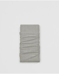 Country Road - Brae Australian Cotton Stripe Queen Flat Sheet