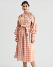Witchery - Check Shoulder Shirt Dress