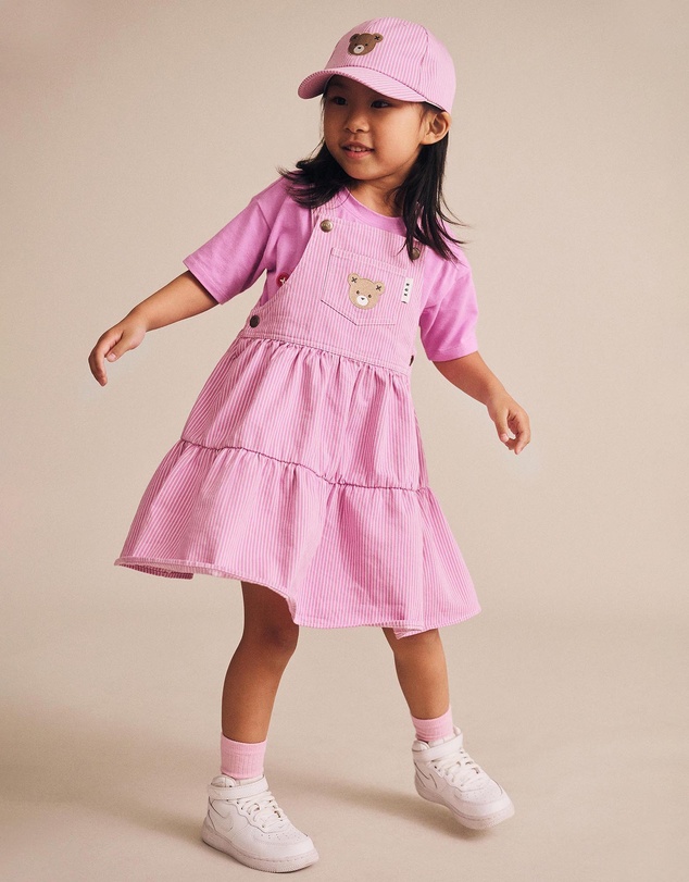 Huxbaby - Candy Stripe Pinafore Dress - Babies-Kids