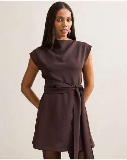 Forever New - Peony Tie Front Mini Dress