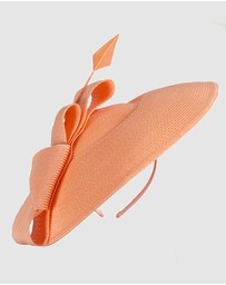 Max Alexander - Saucer Coral Racing Fascinator Hat