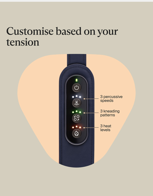 Therabody - Therabody ThermNeck & Upper Back - Heated Massager
