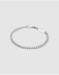 Kuzzoi - ICONIC EXCLUSIVE - Bracelet Men Armour Solid Basic in 925 Sterling Silver