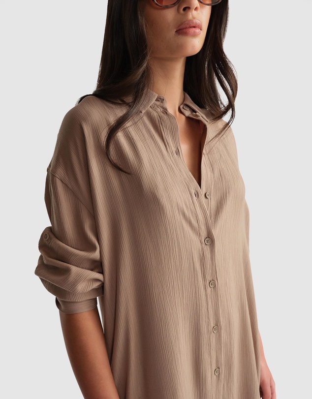 Decjuba - D-Luxe Textured Shirt Dress
