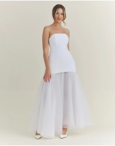Six Stories - Emilia Bandeau Drop Waist Maxi Dress