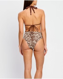 Modibodi - Swimwear Hi-Leg Period Brief Light Absorbency Sea Swirl