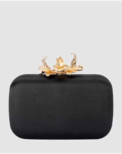 Olga Berg - Adele Orchid Lock Clutch