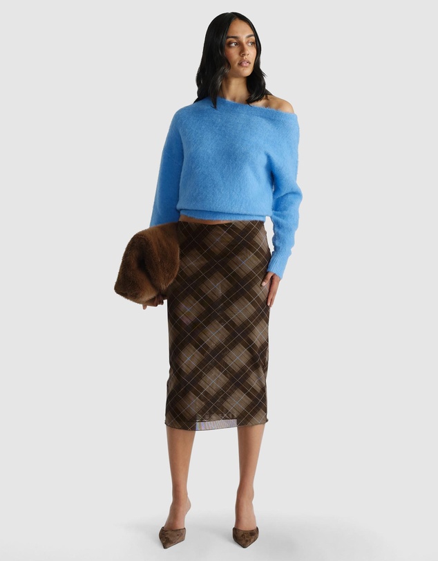 Decjuba - Abigail Tipped Shoulder Knit Jumper