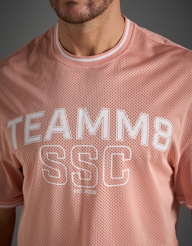 TEAMM8 - S.S.C. Fraternity Drop Sleeve Crop Tee