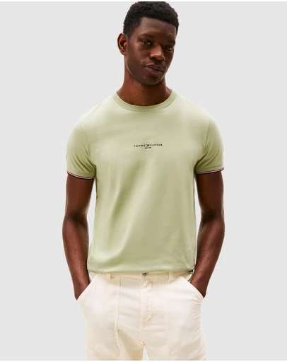 Tommy Hilfiger - Tipped Cuff Slim T-Shirt