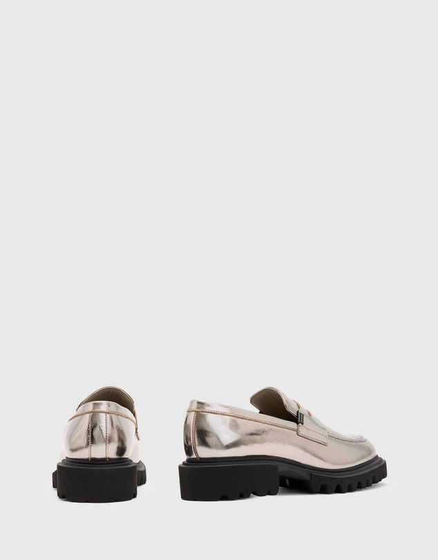 AllSaints - Lola Metallic Loafers - Women's