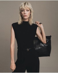 M.N.G - Jumpsuit With Draped Neck And Belt