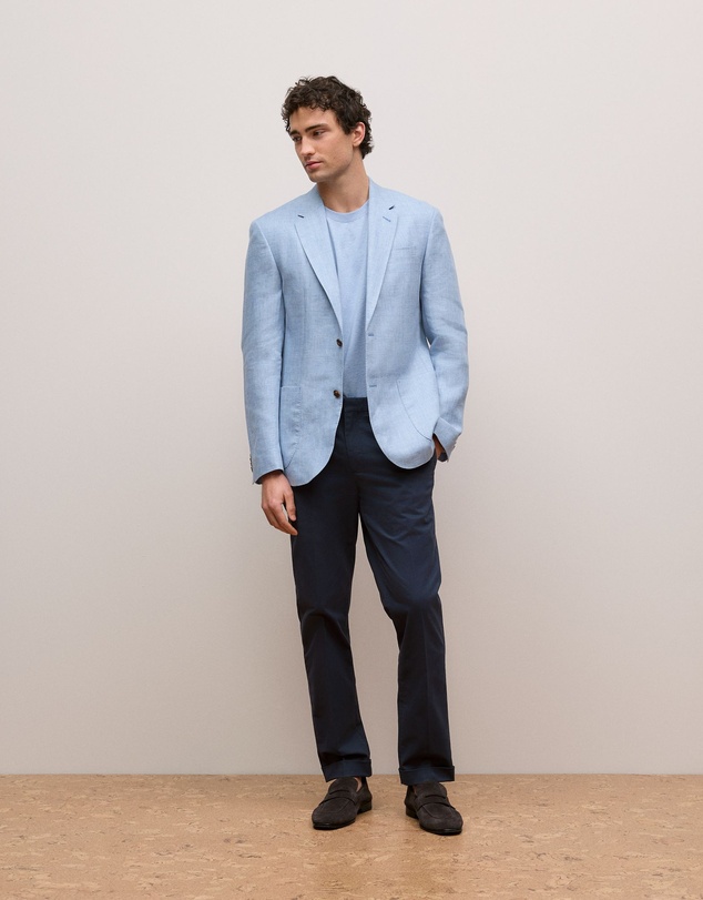 Trenery - Tailored Cuff Detail Pant in Navy